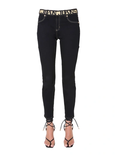 Shop Versace Jeans Couture Denim Jeans In Nero