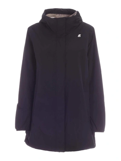 Shop K-way Sophie Micro Ripstop Puffer Jacket In Black