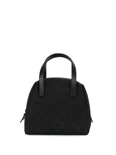 Pre-owned Gucci Gg Pattern Tote Bag In Black