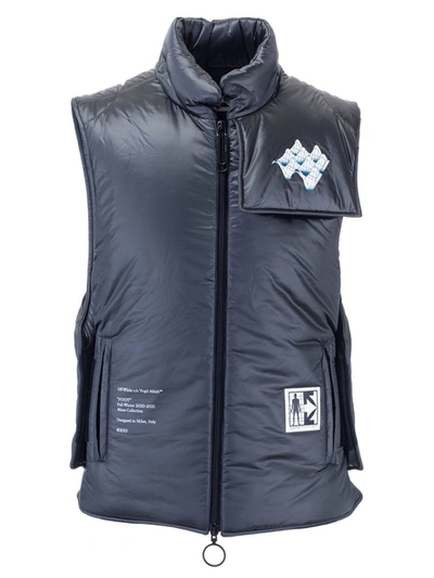 Shop Off-white Arrows Padded Vest In Grey