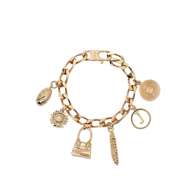 Shop Jacquemus Le Bracelet  Gold-tone Charm Bracelet