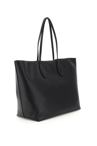 Shop Ferragamo Salvatore  The Studio Gancini Large Shopping In Black