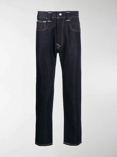 Shop Junya Watanabe X Levi's Tapered Leg Jeans In Blue