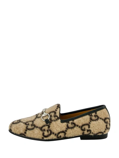 Shop Gucci Kids Loafers For Girls In Beige