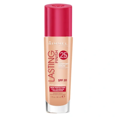 Shop Rimmel Lasting Finish 25 Hour Foundation With Comfort Serum 30ml (various Shades) - Natural Beige