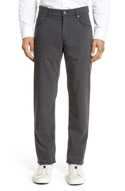 Shop Brax 'manager' Five-pocket Wool Pants In Graphite