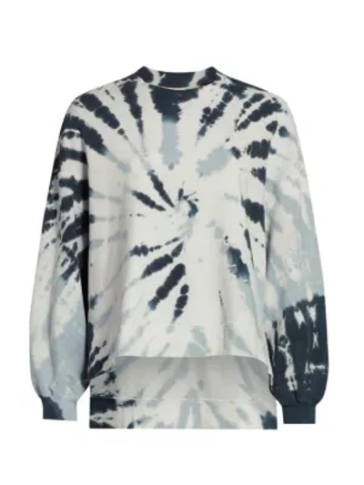 Shop Electric & Rose Neil Tie-dye Sweatshirt In Thunder Onyx