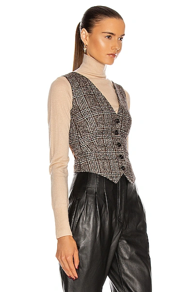 Shop Dolce & Gabbana Check Vest In Grey