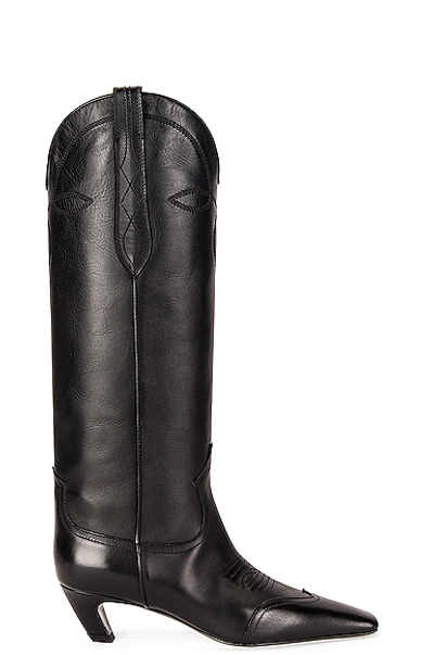Shop Khaite Dallas Boots In Black
