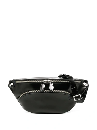 Shop Junya Watanabe High-shine Belt Bag In Black