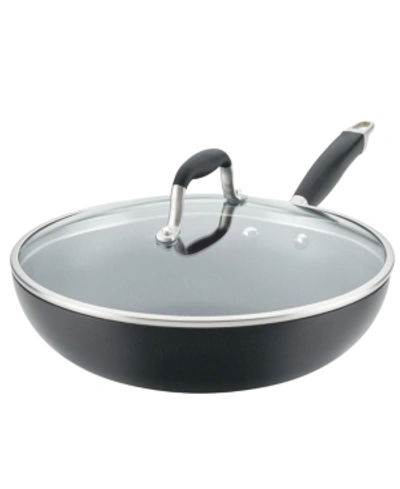 Shop Anolon Advanced Home Hard-anodized Nonstick Ultimate Pan, 12" In Onyx