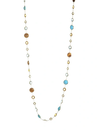 Shop Ippolita Lollipop&reg; Lollitini 18k Yellow Gold & Multi-stone Long Necklace