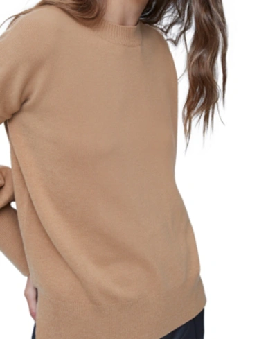 Shop French Connection Balloon Sleeve Sweater In Evening Wine