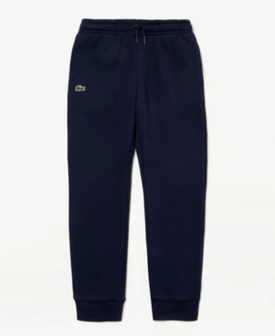 Shop Lacoste Little Boys Sport Fleece Sweatpants In Navy Blue