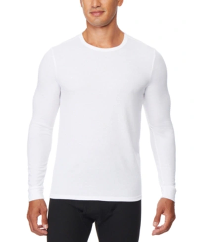 Shop 32 Degrees Men's Waffle Knit Long-sleeve T-shirt In White