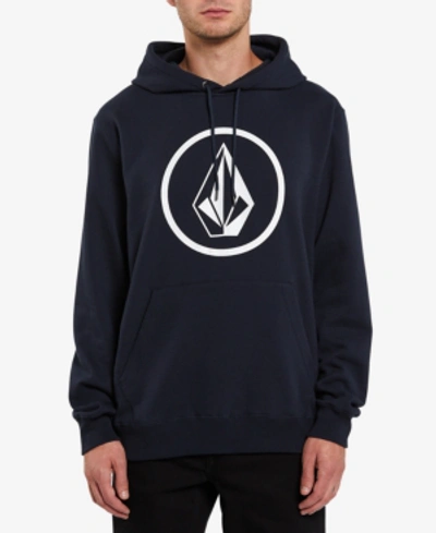 Shop Volcom Mens Stone Hoodie In Navy