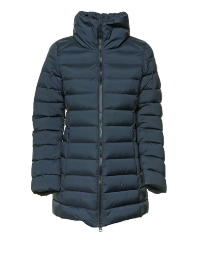 Shop Colmar Down Jacket With High Collar In Blu