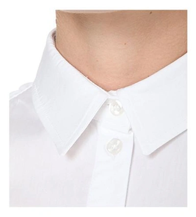 Shop Simone Rocha Frilled Cotton Shirt In White