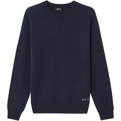 Shop Apc Pull Knitwear In Navy