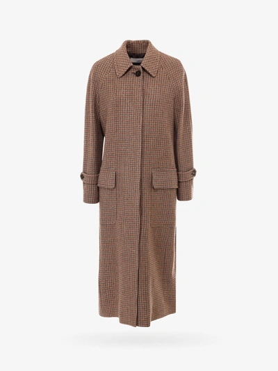 Shop Lardini Coat In Brown