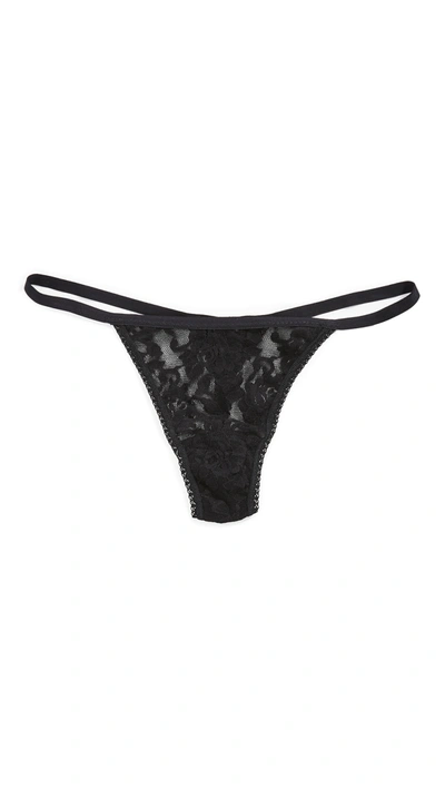 Shop Hanky Panky Signature Lace High Rise G-string In Black
