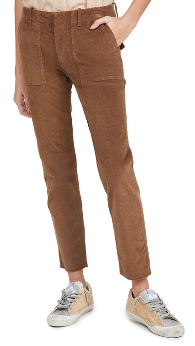 Shop Nili Lotan Jenna Pants In Chestnut