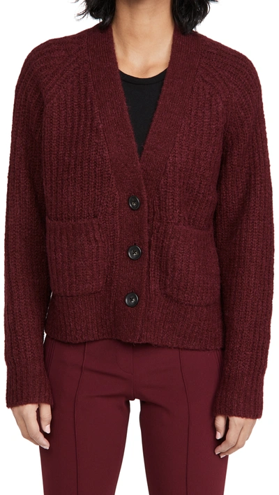 Shop A.l.c Cleveland Cardigan In Plum