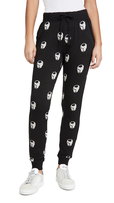 Shop Z Supply Skull Jogger Pants In Black