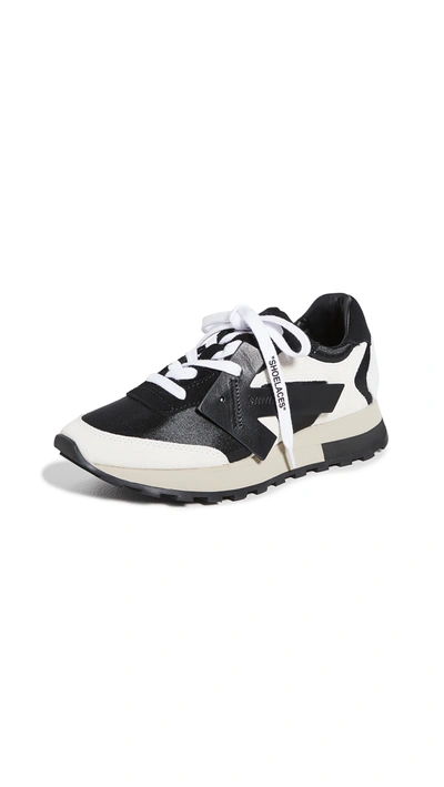 Shop Off-white Hg Runner Sneakers In White Black