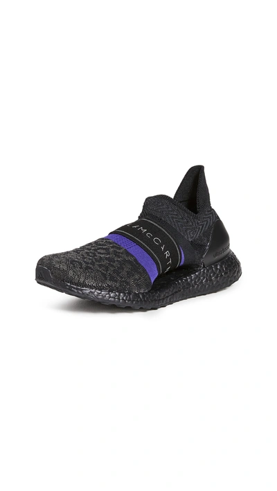 Shop Adidas By Stella Mccartney Ultraboost X 3.d. Knit S. Sneakers In Cblack/cpurpl/peanou