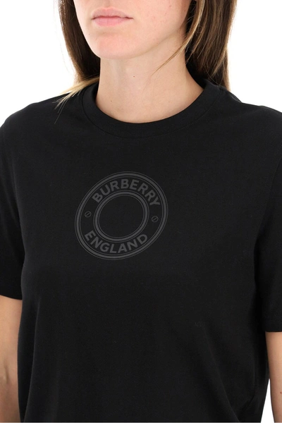 Shop Burberry Jemma Logo T-shirt In Black