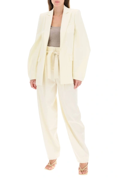 Shop Wandering Jacket With Balloon Sleeves In White