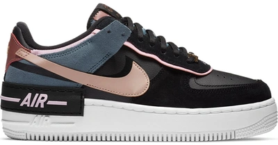 Pre-owned Nike Air Force 1 Low Shadow Black Light Arctic Pink Claystone Red  (women's) In Black/light Arctic Pink-claystone Red-metallic Red Bronze |  ModeSens