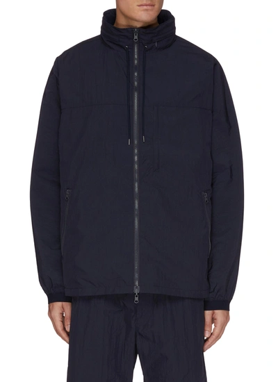 Shop Nanamica Reversible Zip Front Concealed Hood Jacket In Multi-colour