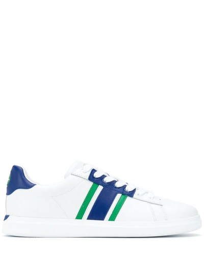 Shop Tory Burch Stripe-side Low-top Trainers In White