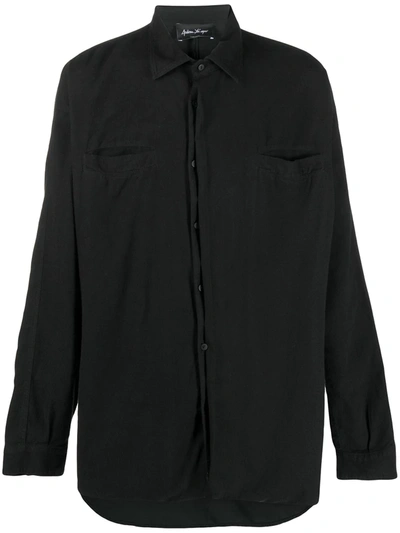 Shop Andrea Ya'aqov Long Sleeve Shirt In Black