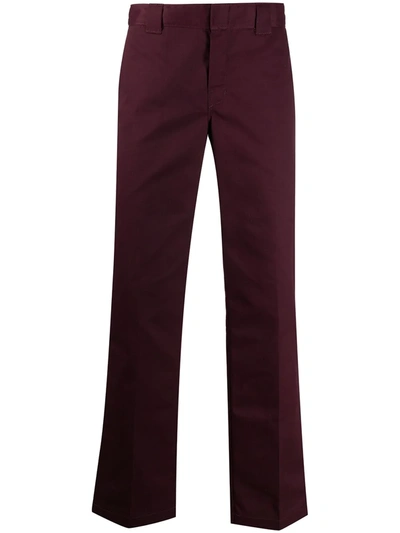 Shop Dickies Construct Straight-leg Trousers In Red