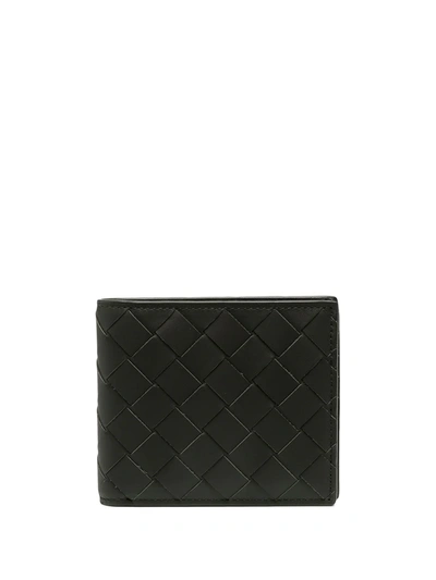 Shop Bottega Veneta Intrecciato Billfold Wallet In Green