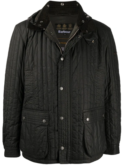 Shop Barbour Supa-convert Quilted Jacket In Green