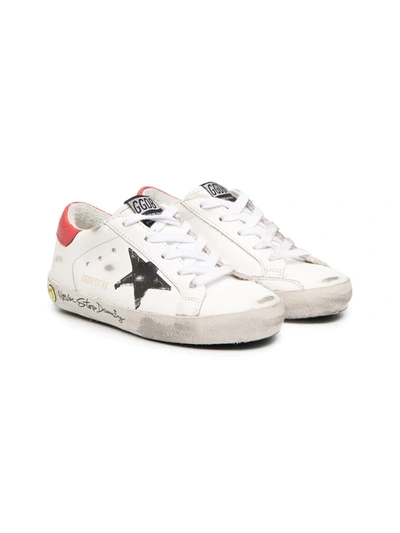 Shop Golden Goose Super-star Sneakers In White