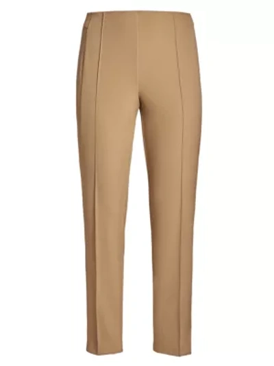 Shop Lafayette 148 Acclaimed Stretch Gramercy Pants In Cammello