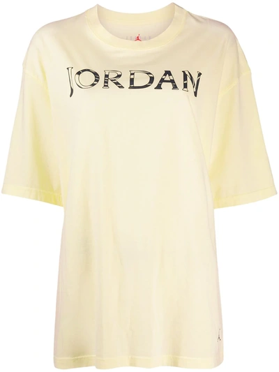 Shop Nike Jordan Utility Oversized T-shirt In Yellow