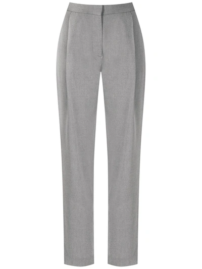 Shop Alcaçuz Mercia Straight-leg Trousers In Grey