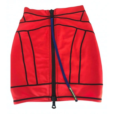 Pre-owned Dsquared2 Mini Skirt In Red