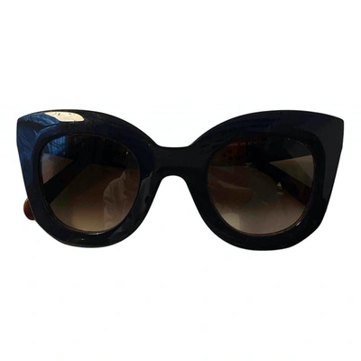 Pre-owned Celine Marta Navy Sunglasses