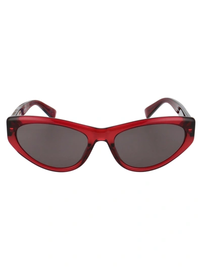 Shop Moschino Mos077/s Sunglasses In Lhfir Burgundy