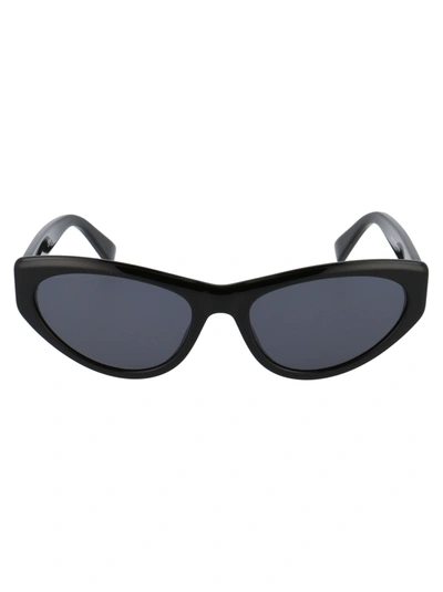 Shop Moschino Mos077/s Sunglasses In 807ir Black