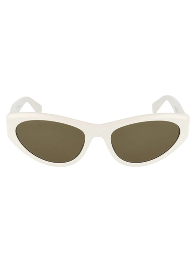 Shop Moschino Mos077/s Sunglasses In Szjqt Ivory