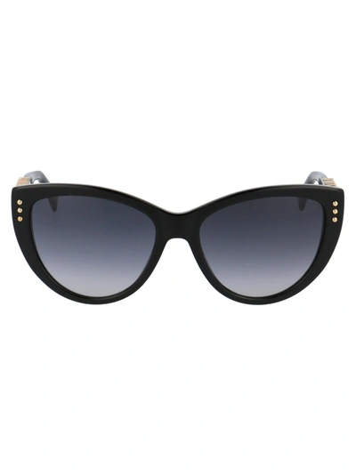 Shop Moschino Mos018/s Sunglasses In 80790 Black