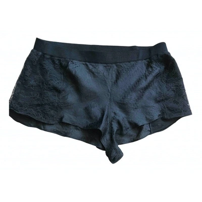 Pre-owned Dior Black Silk Shorts